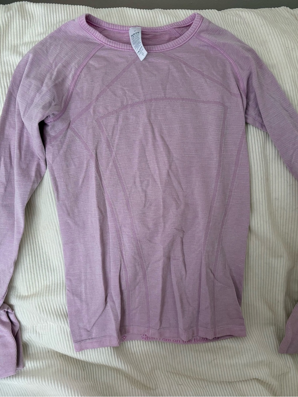 Long-Sleeve Performance Shirt in Light Lavender